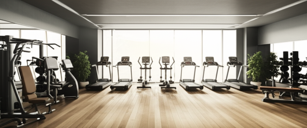 Interior del gimnasio Popeye